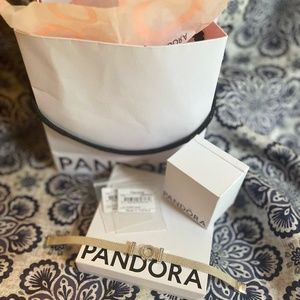 Pandora Mesh Bracelet with 3 charms